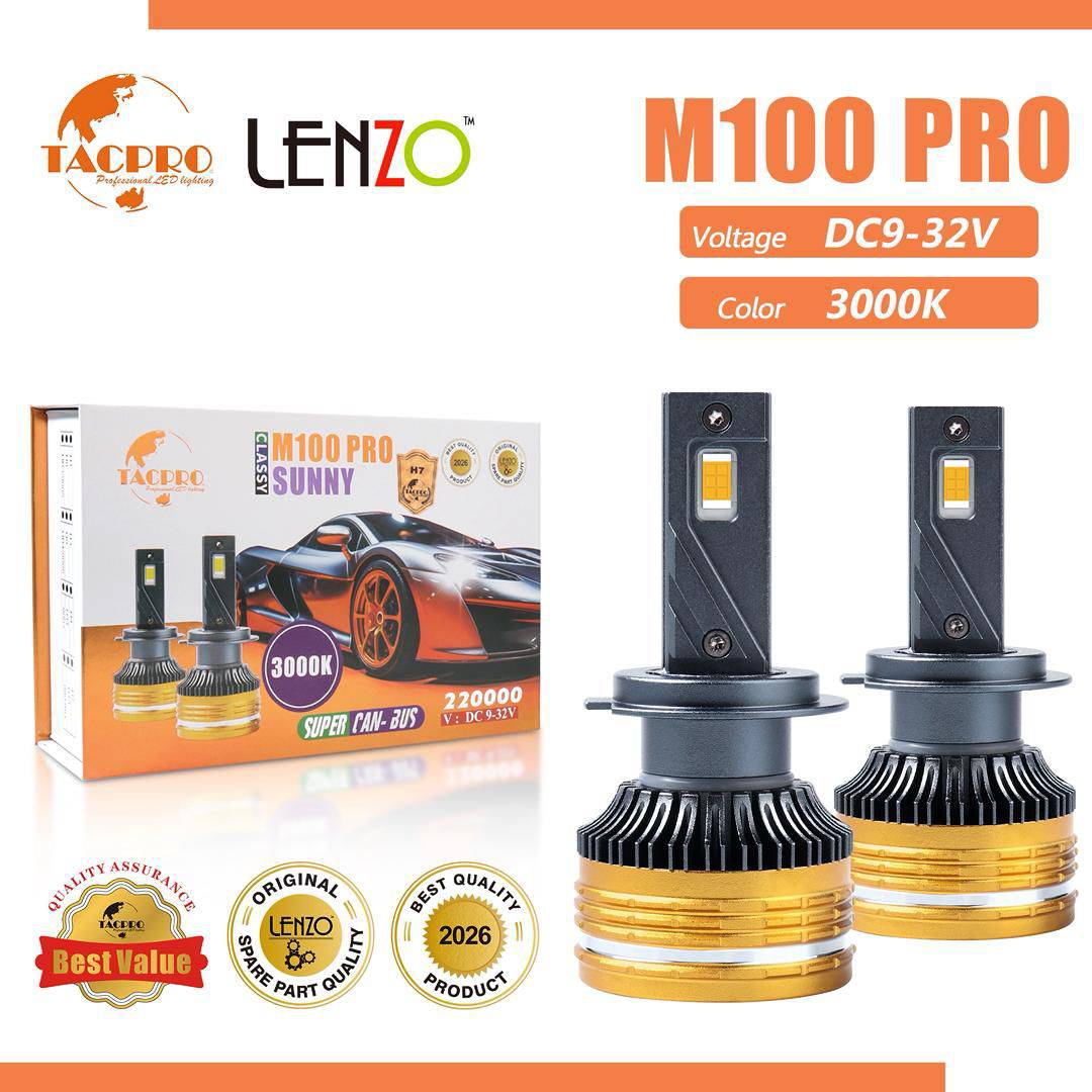 هدلایت M100 Pro SUNNY برند لنزو2600K/3000K کلوین (آفتابی مایل ب مسی)