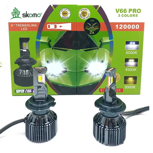 هدلایت V66 pro سه رنگ skomo