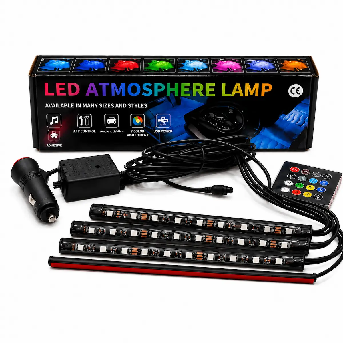 اتمسفر لایت زیر صندلی خودرو LENZO مولتی کالر (RGB)