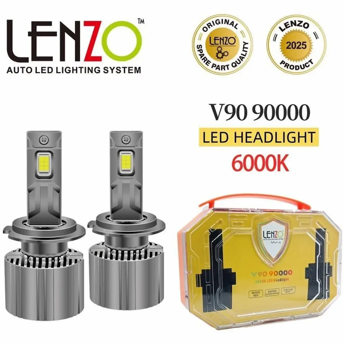 هدلایت V90 برند لنزو