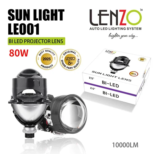 لنز چراغ خودرو بای ال ای دی کد 001 برند لنزو