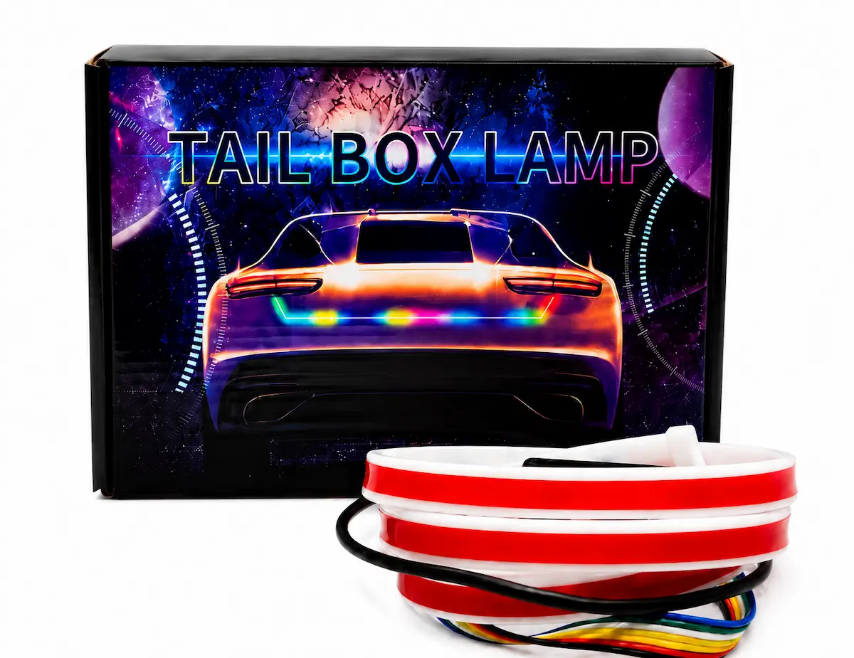 فلکسی صندوق خودرو LENZO مولتی کالر (RGB) | نورپردازی حرفه‌ای صندوق عقب خودرو